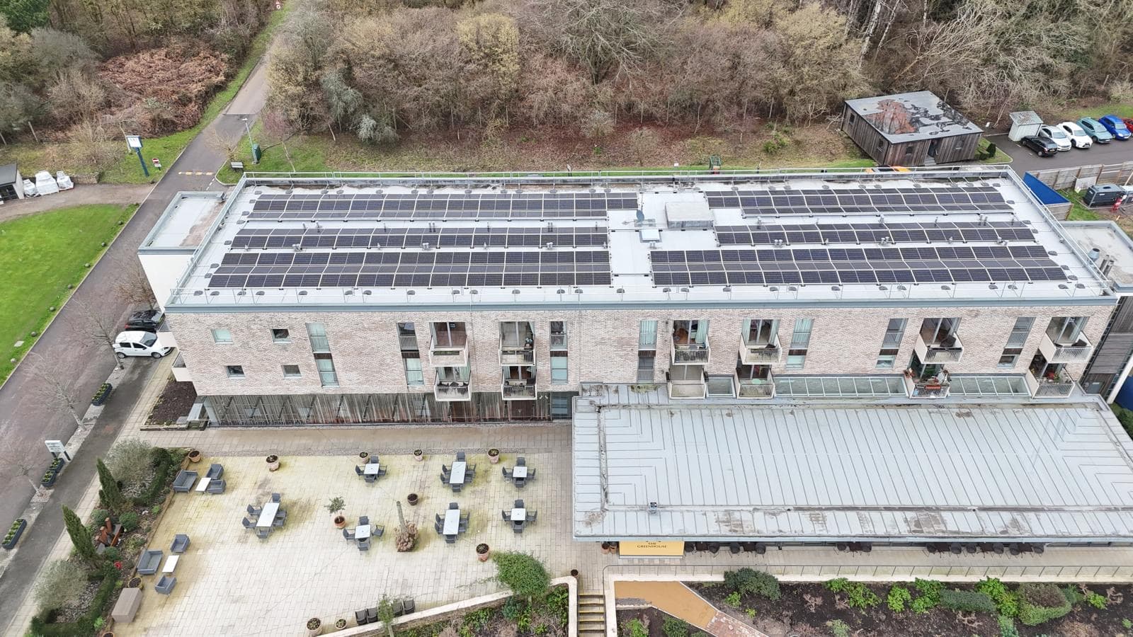 Commercial solar installation on a West Midlands factory roof by Djuka Electrics